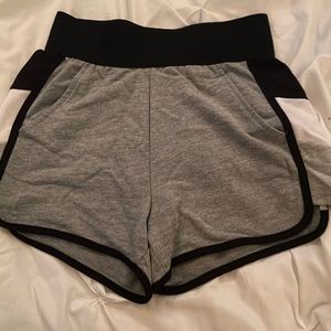 grey athletic shorts